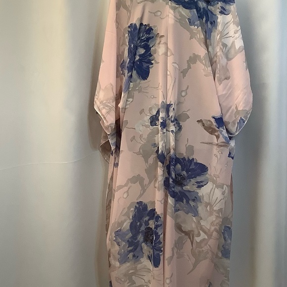 Artisan Robin Barre Kimono Women’s O/S Floral Resort Beachy Sleeves Bohemian - Picture 9 of 10